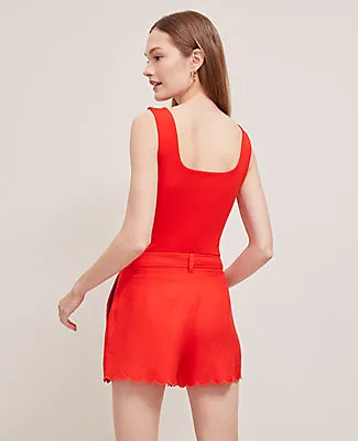 Ann Taylor The Petite Scalloped Short sold by Ann Taylor product image thumbnail 2