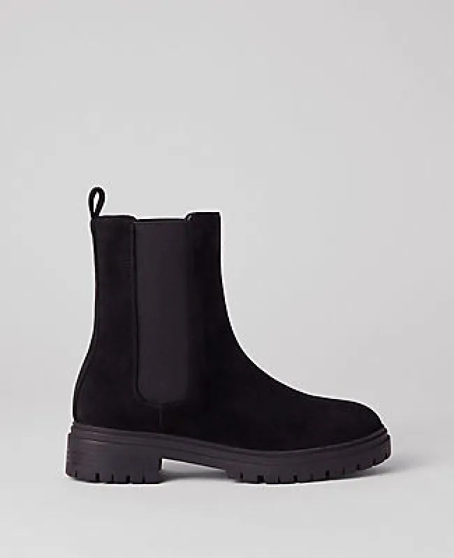Ann Taylor Chelsea Flat Suede Bootie sold by Ann Taylor