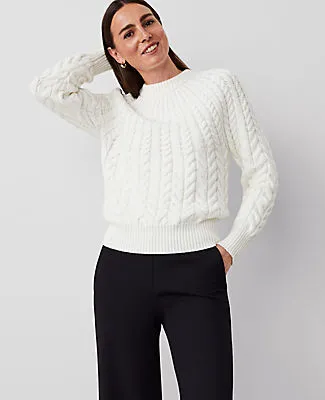 Ann Taylor Weekend Collection Cable Chunky Neck Sweater sold by Ann Taylor