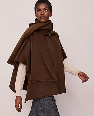 Ann Taylor Zip Scarf Poncho sold by Ann Taylor
