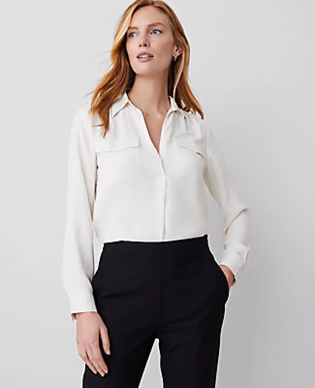Ann Taylor Camp Shirt sold by Ann Taylor