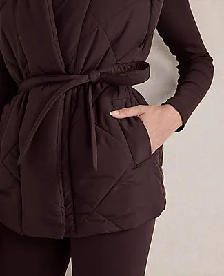 Ann Taylor Haven Well Within Quilted Puffer Belted Vest sold by Ann Taylor product image thumbnail 2