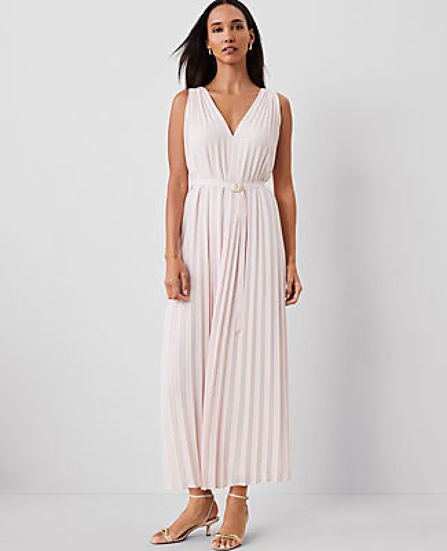 Ann Taylor Petite Pleated Maxi Swing Dress sold by Ann Taylor