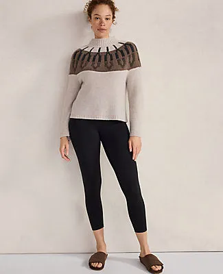 Ann Taylor Haven Well Within Cashmere Fairisle Mock Neck Sweater sold by Ann Taylor product image thumbnail 3