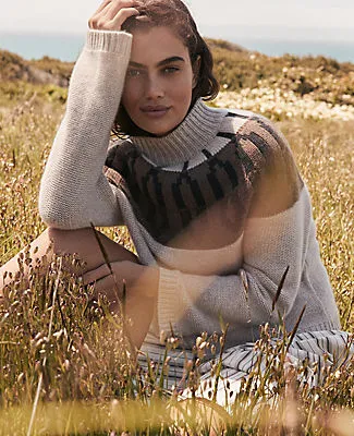 Ann Taylor Haven Well Within Cashmere Fairisle Mock Neck Sweater sold by Ann Taylor product image thumbnail 4