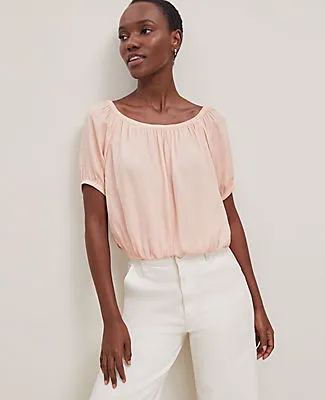 Ann Taylor Bubble Hem Top sold by Ann Taylor