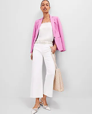 Ann Taylor The Wide-Leg Crop Jean sold by Ann Taylor product image thumbnail 4