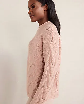 Ann Taylor Haven Well Within Cashmere Cable Roll Neck Sweater sold by Ann Taylor product image thumbnail 2