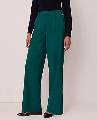 Ann Taylor The Side Button Wide Leg Pant sold by Ann Taylor product image thumbnail 2