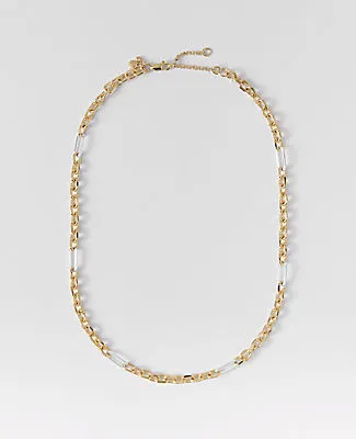 Ann Taylor Mixed Metal Chain Link Necklace sold by Ann Taylor