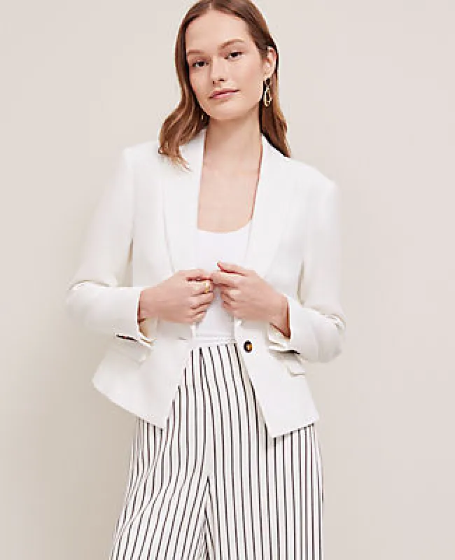 Ann Taylor Piqué Fitted Blazer sold by Ann Taylor