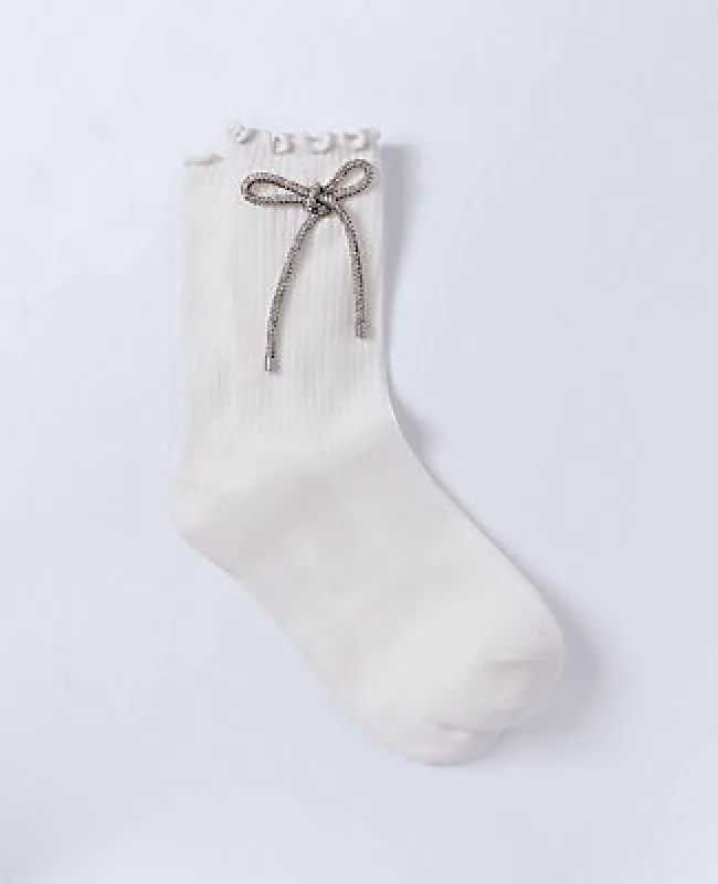 Ann Taylor Bow Crew Socks sold by Ann Taylor