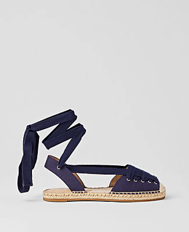 Ann Taylor Weekend Collection Lace-Up Espadrille Flat sold by Ann Taylor