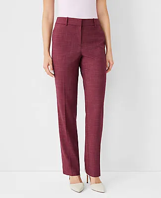 Ann Taylor The Petite Sophia Pant in Cross Weave - Curvy Fit sold by Ann Taylor
