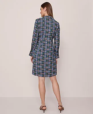 Ann Taylor Petite Chain Link Collared Wrap Shirtdress sold by Ann Taylor product image thumbnail 2