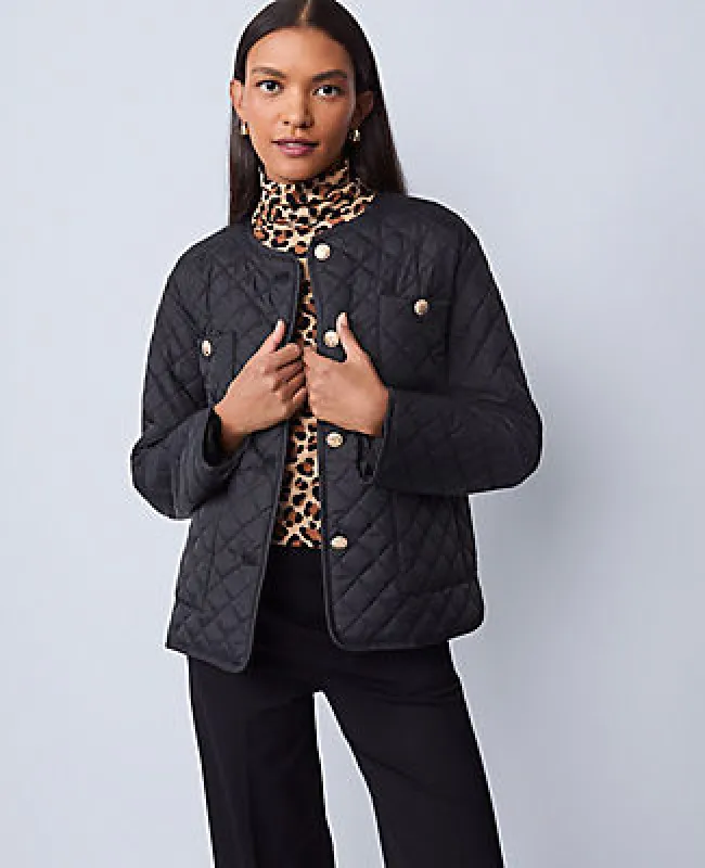 Ann Taylor Weekend Collection Quilted Jacket sold by Ann Taylor
