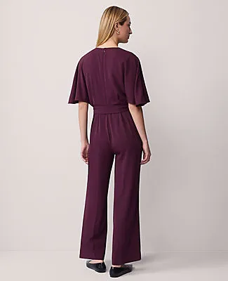 Ann Taylor Petite Belted Crew Neck Jumpsuit sold by Ann Taylor product image thumbnail 2