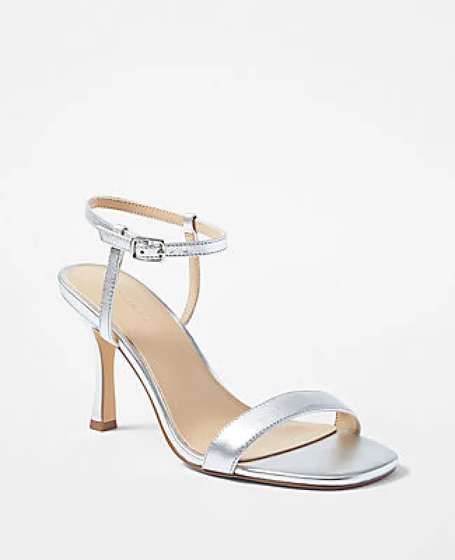 Ann Taylor Studio Collection Metallic Skinny Strap Sandals sold by Ann Taylor