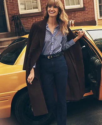 Ann Taylor Studio Collection Suede Trench Coat sold by Ann Taylor