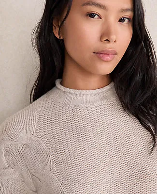 Ann Taylor Haven Well Within Cashmere Cable Roll Neck Sweater sold by Ann Taylor product image thumbnail 5