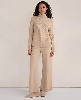 Ann Taylor Haven Well Within Organic Cotton Blend Pintuck Wide Leg Pants sold by Ann Taylor product image thumbnail 3