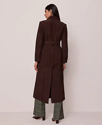 Ann Taylor Studio Collection Suede Trench Coat sold by Ann Taylor product image thumbnail 3