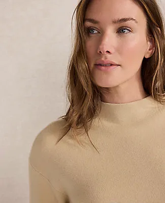 Ann Taylor Haven Well Within Tuxedo Stripe Funnel Neck Pullover sold by Ann Taylor