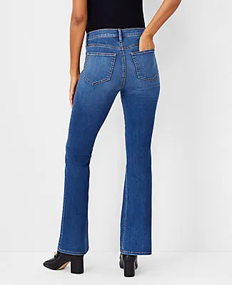 Ann Taylor The Boot Jean in Bright Mid Indigo Wash - Curvy Fit sold by Ann Taylor product image thumbnail 2