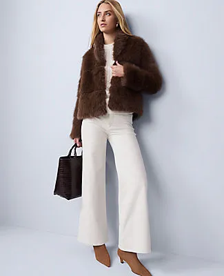 Ann Taylor Weekend Collection Faux Fur Short Jacket sold by Ann Taylor product image thumbnail 3