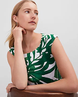 Ann Taylor Floral Linen Blend Top sold by Ann Taylor product image thumbnail 3