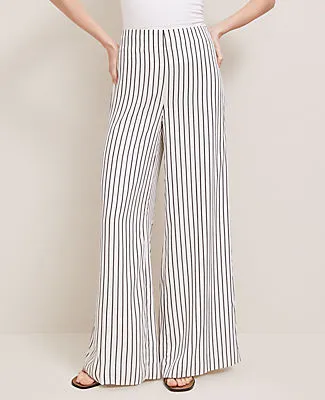 Ann Taylor The Side-Zip Wide-Leg Pant in Twill sold by Ann Taylor product image thumbnail 2