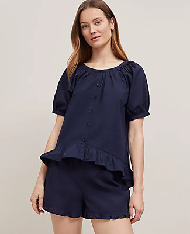 Ann Taylor Ruffled Pajama Set sold by Ann Taylor