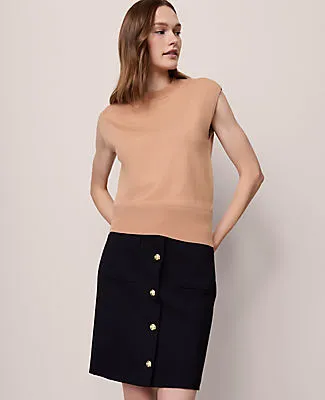 Ann Taylor Refined Mock Neck Sweater Shell Top sold by Ann Taylor