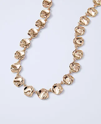 Ann Taylor Hammered Metal Disc Necklace sold by Ann Taylor product image thumbnail 2