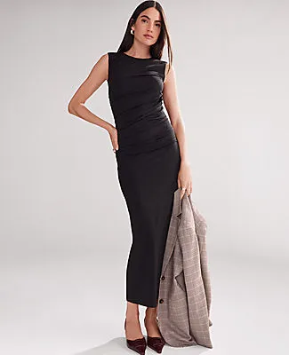 Ann Taylor Petite Knit Ruched Sheath Dress sold by Ann Taylor