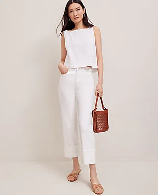 Ann Taylor Eyelet Linen Blend Tank Top sold by Ann Taylor product image thumbnail 3