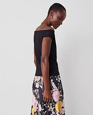 Ann Taylor Petite Off-The-Shoulder Top sold by Ann Taylor product image thumbnail 3