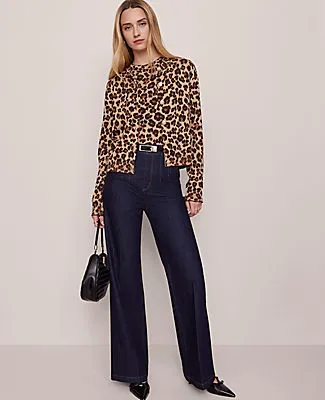 Ann Taylor Animal Print Jacquard Sweater Shell Top sold by Ann Taylor product image thumbnail 3