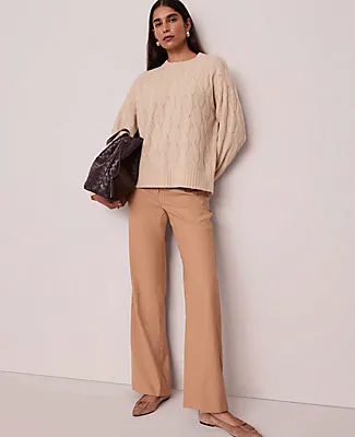 Ann Taylor Cable Crew Neck Sweater sold by Ann Taylor product image thumbnail 3