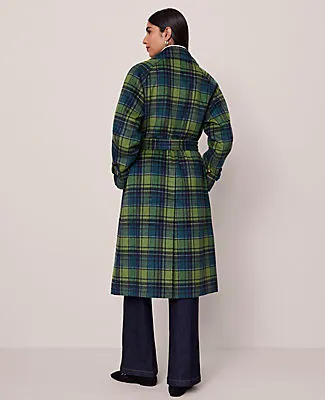 Ann Taylor Petite Plaid Trench Coat sold by Ann Taylor product image thumbnail 3