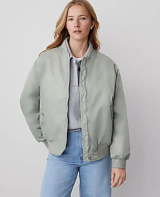 Ann Taylor Weekend Collection Bomber Jacket sold by Ann Taylor product image thumbnail 2