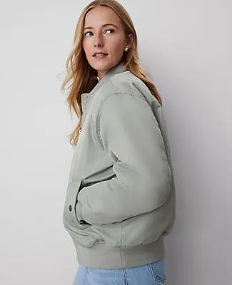 Ann Taylor Weekend Collection Bomber Jacket sold by Ann Taylor product image thumbnail 4