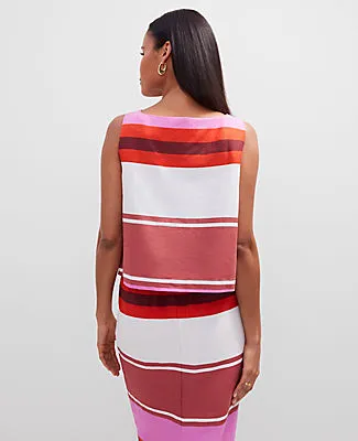 Ann Taylor Striped Linen Blend Tank Top sold by Ann Taylor product image thumbnail 2