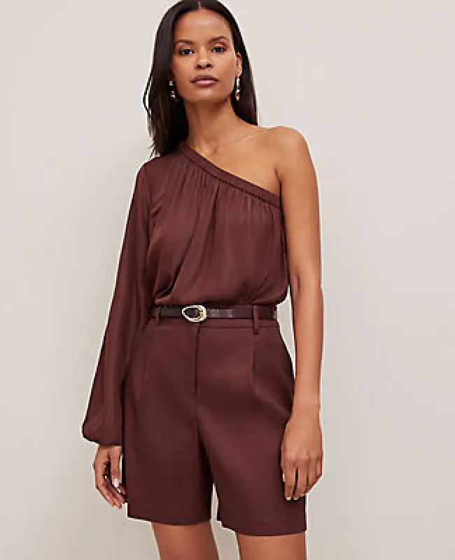 Ann Taylor Petite One-Shoulder Blouse made by Ann Taylor