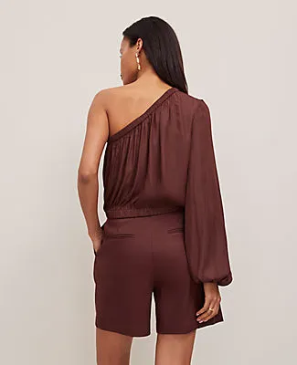 Ann Taylor Petite One-Shoulder Blouse sold by Ann Taylor product image thumbnail 2