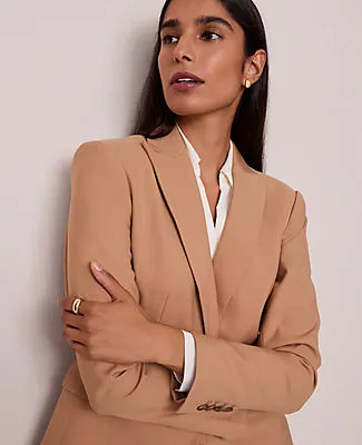 Ann Taylor The Petite Fitted Long Blazer sold by Ann Taylor product image thumbnail 3