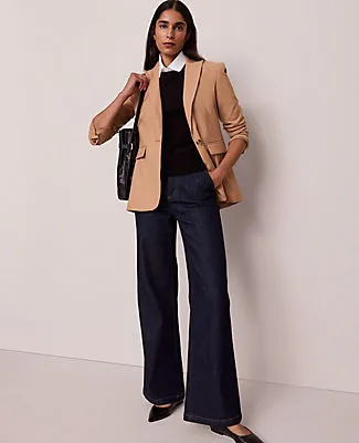 Ann Taylor The Petite Fitted Long Blazer sold by Ann Taylor product image thumbnail 4