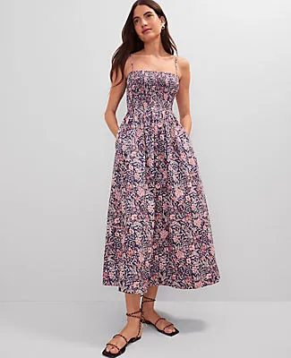 Ann Taylor Weekend Collection Floral Flare Dress sold by Ann Taylor product image thumbnail 5