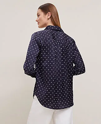 Ann Taylor Dotted Camp Shirt sold by Ann Taylor product image thumbnail 2
