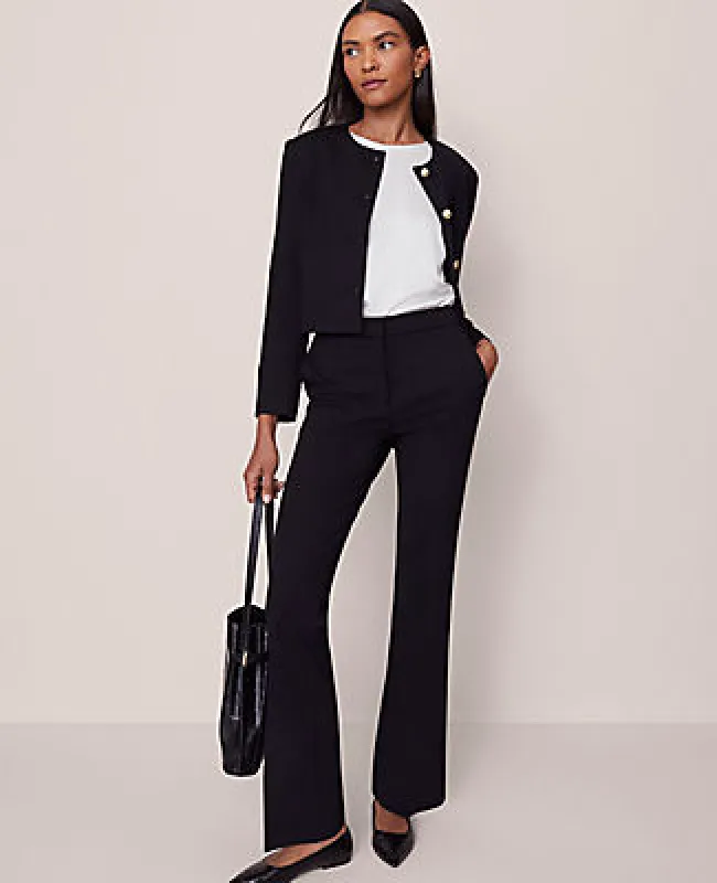 Ann Taylor The Petite Skinny Flare Pant in Ponte sold by Ann Taylor